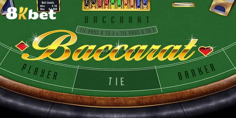 Baccarat là sảnh live casino 8kbet thu hút rất đông các nhà đầu tư